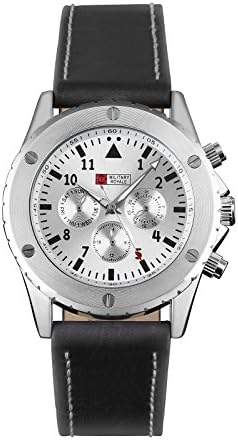 Military Royale Three Clocks Chronograph Mechanical Automatic Sports Army Watch MR100