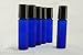 Generic Aromatherapy Roll On Bottles,Frosted Cobalt Blue Glass - Set of 6