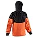 Grundens Gage Ragnar Softshell Fleece PVC Pullover size Large, Black and orange