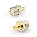 2pcs RF coaxial coax adapter SMA female to UHF female SO-239 SO239