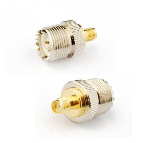 2pcs RF coaxial coax adapter SMA female to UHF female SO-239 SO239 2pcs RF coaxial coax adapter SMA female to UHF female SO-239 SO239