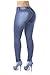 Curvify 764 Women's Butt-Lifting Skinny Jeans | High-Rise Waist, Brazilian Style Faded Washed 11