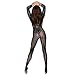 FASHION QUEEN One-Piece Scaly Jumpsuit Punk Metallic 3D Hollow Up Catsuit Plus Size