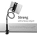 VICXXO Gooseneck Nintendo Switch Mount Holder/ iPad Stand/ Cellphone Stand/ Tablet Mount Holder, Bolt Clamp with Spring Grip for Apple or Android Devices 4-10.6