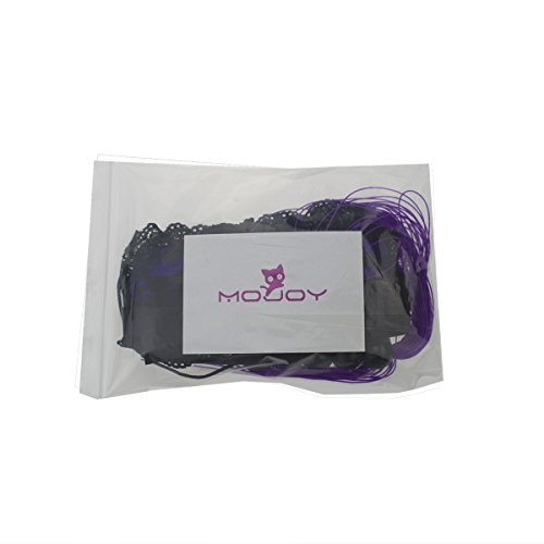 MOJOY Lace Restraints Bondage Kit/Set, Blindfold for Sex with Fetish SM Restraint Handcuffs and Flogger (Purple)