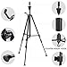 Klvied Tripod Wig Stand with Counter Weight hook, Adjustable Mannequin Head Stand, Canvas Block Wig Head Stand for Hairdryer, Hair Salon, Hairdressing, Cosmetology Training with T-Pins, Carry Bag
