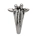 chengxun Fox Ring Women's Girl's Retro Burnished Animal Ring Jewelry Wrap Ring