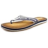 Clarks Flo Cherrymore Women US 6 Blue Flip Flop Sandal