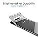 amCase Samsung Galaxy S10 Plus Case | Shock Absorbing TPU Bumper Frame/Reinforced Corner Protection | Hybrid Rigid Back Plate for Galaxy S10 Plus (2019) - Clear