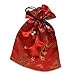Protective Silk Mahjong Tile Bag (Red)
