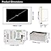 HELMER WiFi Amplifier in Wall, Android Stereo Audio System with 5″ Touch Screen Video Player, White, BM207Athumb 4