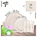 350 Piece Disposable Dinnerware Set 50 Guest - Compostable - Biodegradable Plates - Cornstarch Cutlery (Forks, Spoons, Knives) - Recycled Paper Napkins - Ideal for BBQ, Party, Picnic (1)
