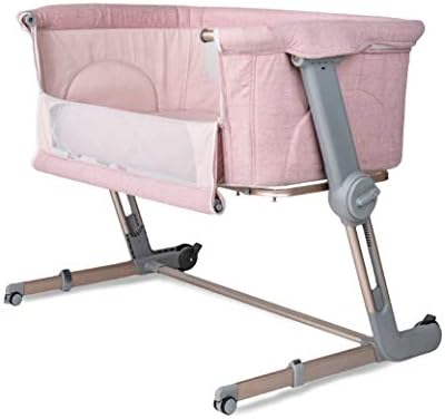 pink bedside bassinet