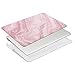 MOSISO MacBook Air 13 inch Case (A1369 & A1466, Older Version 2010-2017 Release), Plastic Pattern Hard Case&Keyboard Cover&Screen Protector Only Compatible with MacBook Air 13, White Pink Marble