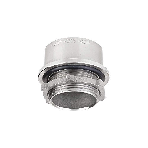 Hub, Threaded, 1/2in., 15/8in.L, 316 SS Industrial