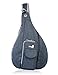 Plus Durable Sling Backpack for Men Women, Rope Strap Bag with 12 Multi-Pockets