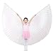 Dance Fairy Kids Belly Dance ISIS Wing Halloween Costume for Children,White(No sticks)