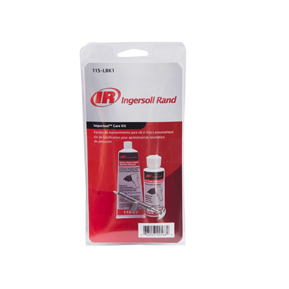 Ingersoll-Rand Impact Wrench Maintenance Kit 115-LBK1, Comprehensive Lubrication with 10Z4 Oil & 115 Grease for Enhanced Tool Durability & Performance
