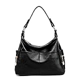 Color Scissor Women's Pu Leather Classic Shoulder Handbags Messenger Bag Crossbody Handbag Hobo Style Black
