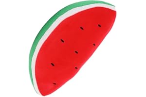 Zerodeko Simulation Watermelon Throw Pillow, Cute Stuffed Toy Food Plush Toy Decorative Plush Toy Adorable Back Cushion Water