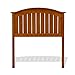 Leggett & Platt Finley Wood Headboard Panel with Curved Top Rail and Slatted Grill Design, Maple Finish, Twin