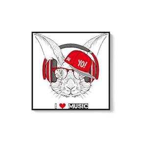 Framed for Living Room Bedroom Cute Animal Theme for