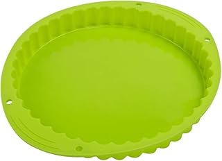 webake Obstkuchenform Tarteform Silikon Backform Quicheform Ø 24 cm Backblech Kuchenform Tortenbodenform für Torten Gebäckform Form Zum Backen