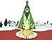 Paper Love Christmas Tree Card, Pop Up Christmas Cards, 3D Xmas Card, Holiday Popup Card