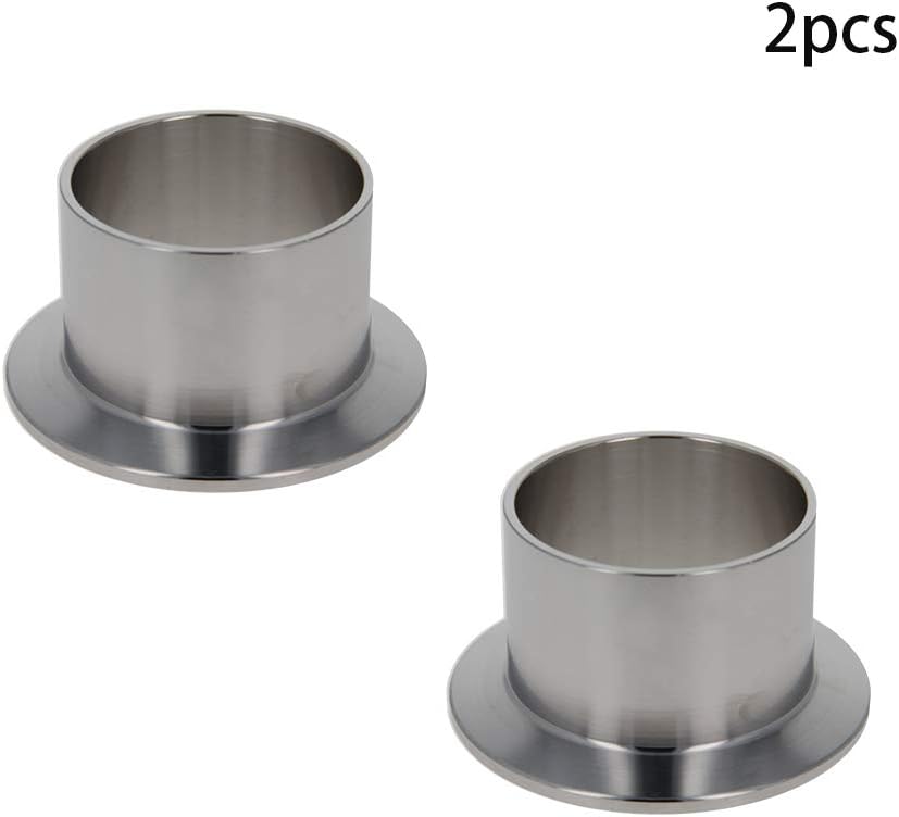 Othmro Stainless Steel 304 Sanitary Fitting, Long Weld Clamp Ferrule FitsTri Clamp (54MM/2.05" Tube OD), Silver, 2PCS 40mm - Image 3
