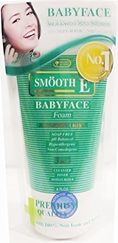 Smooth E Baby Face Foam Non Ionic Soap Free Cleanser 4 Fl Oz Toner Moisturizer