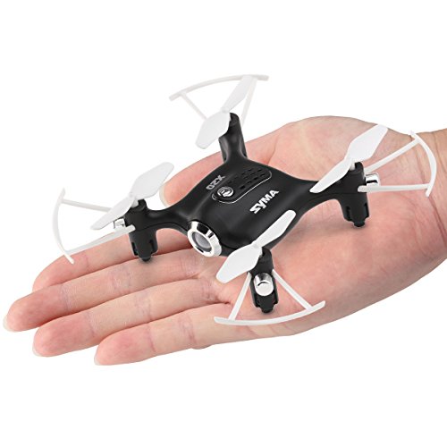 Mini Pocket Drone Syma Newest X20 Headless Mode 2.4Ghz Nano LED RC Quadcopter Altitude Hold Black