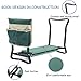 Amdieu ORAF Garden Kneeler Seat Portable Garden Bench with 2 Free Tool Pouches EVA Foam Pad Outdoor Foldable Sturdy Gardening Tools for Gardeners(Big)
