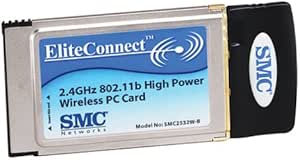 SMC2532W-B EliteConnect 2.4GHz 802.11b High-Power Wireless PC Card