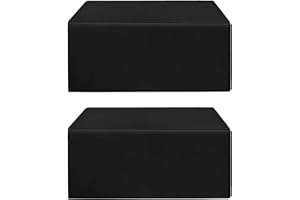 2 Pack Black Tablecloth Fitted Table Clothes for 6 Foot Rectangle Tables - Water Resistant Washable Fabric Polyester Rectangl