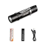 ThorFire Mini flashlight with 14500 Battery and Charger, 500 Lumen Ultra Bright EDC Pocket Light TG06S Perfect for Camping Hiking Emergency