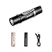 ThorFire Mini flashlight with 14500 Battery and Charger, 500 Lumen Ultra Bright EDC Pocket Light TG06S Perfect for Camping Hiking Emergency