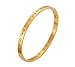 VNOX 3Pcs Stainless Steel Rhinestone Crystal Roman Numeral Bangle Bracelet,7.5