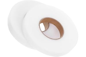 Alipis Double-Sided Heat Bond Iron-on Adhesive Tape for Fabric, 2cm White Roll, 2 Rolls Sewing Hemming Tape