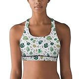 Dutte Lisa Women's Tropical Leaves Removable Padded