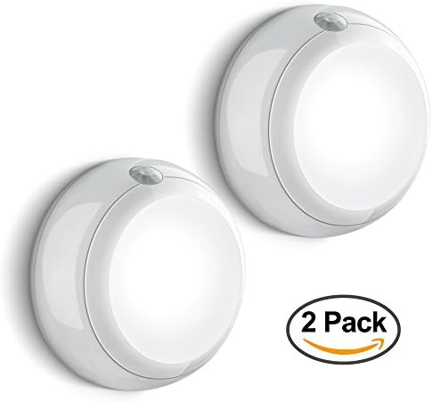 Motion Sensor Light – 2 Pack by ShackJoy. Super Bright Samsung LED. Adjustable Lighting Direction. Perfect for Hallway, Stairs, Closet. Stick Anywhere Detector Night Lights. 24 Month Warranty