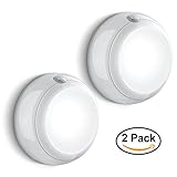 Motion Sensor Light - 2 Pack by ShackJoy. Super Bright Samsung LED. Adjustable Lighting Direction. Perfect for Hallway, Stairs, Closet. Stick Anywhere Detector Night Lights. 24 Month Warranty