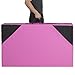 Best Choice Products 10ft 4-Panel Foam Folding Exercise Gym Mat for Gymnastics, Aerobics, Yoga w/ Handles, Pink/Black