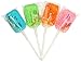 Hotlix Assorted Worm Sucker Lolipop - Pack of 4 - Blueberry, Apple, Orange, Watermelon