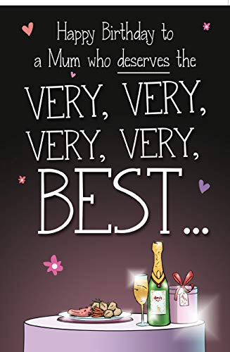 Face Ache, Very Best, Mum, Greetings Card, 159x235mm