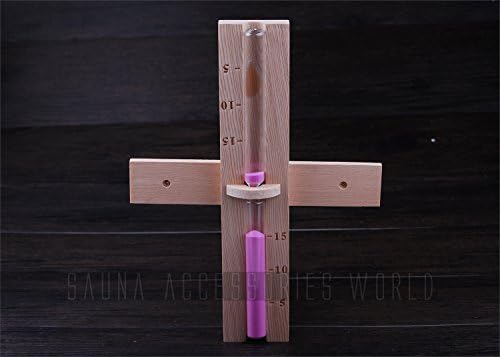 100% Cedar Wood Material Sauna Timer Hourglass 15 Minutes for sales