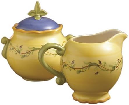 Amazon Com Pfaltzgraff Pistoulet Sugar And Creamer Set Cream And Sugar Sets Cream Sugar Sets