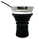 Black Hookha Hub Silicone Shisha Bowl, Wind Screen, food grade quality.Apple on top hookah head / Metal Coal Screen …