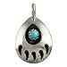 Sterling Silver Bear Claw Pendant Small Navajo Native American Jewelry