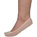 Avidlove Women No-Show Low-Cut Hidden Flat Boat Line Sock Liners 4 Pairs Black+Skin