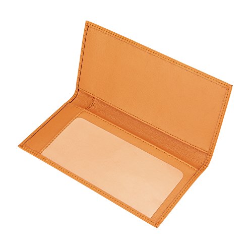 LYOOMALL Leather Checkbook & Register Cover Holder Case Slim Wallet For